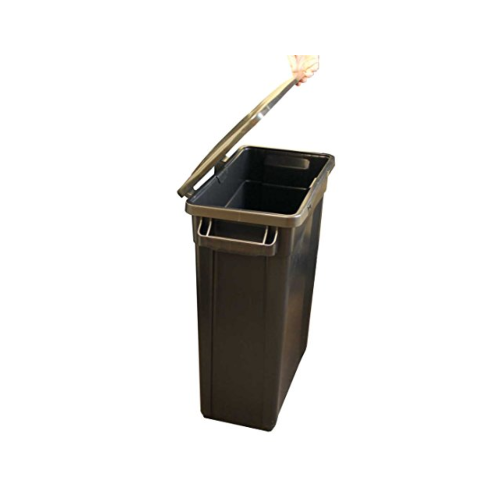 Black Slim Recycling Bin, 60L