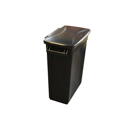 Black Slim Recycling Bin, 60L