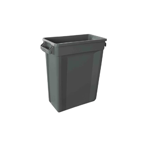 Grey Slim Recycling Bin, 60L