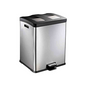 Chabrias Ltd 60L Stainless Steel Double Compartment Kitchen Pedal Recycling Twin Bin - Premium BISS from Chabrias Ltd - Just £129.99! Shop now at Chabrias Ltd