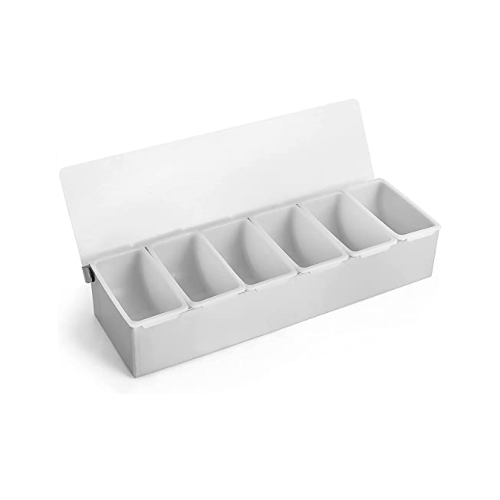 6 Compartment Holder. Stainless Steel