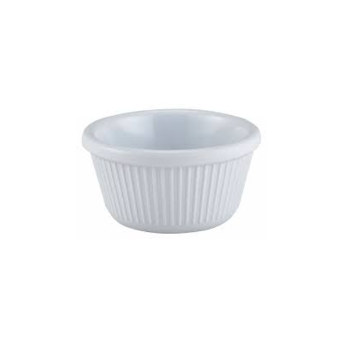 Chabrias Pack of 12 Fluted Traditional Melamine Ramekins Condiment Pots, Sauce Ramekins, Dip Bowls, Tough Plastic Sauce Pots, Made in England - Premium Kitchen from Chabrias Ltd - Just £8.49! Shop now at Chabrias Ltd