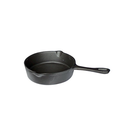 Round Iron Cast Frying Pan, 16cm - Premium Kitchen from Chabrias - Just £9.99! Shop now at Chabrias Ltd