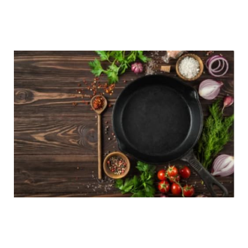 Round Iron Cast Frying Pan, 16cm - Premium Kitchen from Chabrias - Just £9.99! Shop now at Chabrias Ltd