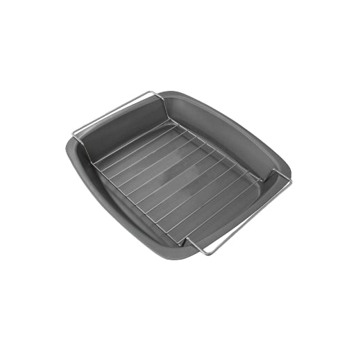 37cm British Meat Roasting Pan & Rack Non Stick