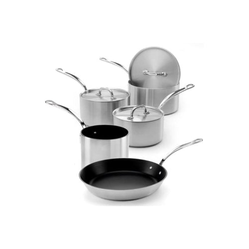 5 piece stainless steel tri-ply non-stick set