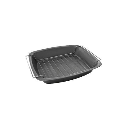 37cm Meat Roasting Pan & Rack Non Stick, Made in England - Premium Kitchen from Chabrias Ltd - Just £10.99! Shop now at Chabrias Ltd