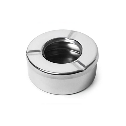 Windproof Ashtray Stainless Steel with Lid - Durable Cigarette Ashtray for Indoor and Outdoor Use - Premium Home from Chabrias Ltd - Just £5.98! Shop now at Chabrias Ltd