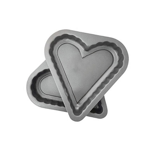 8" British Love Heart-Shaped Cake Tin Pan Set