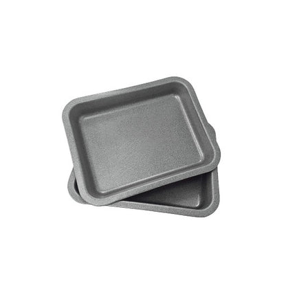 2X 23cm Superior Double Coated Non Stick Single Portion Oven Tray Roasting Pans Made in England - Premium Kitchen from Chabrias Ltd - Just £8.99! Shop now at Chabrias Ltd