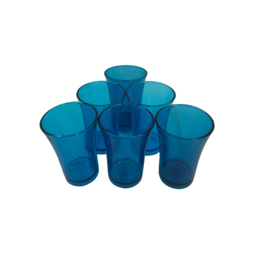 Pack of 6 Plastic Shot Glasses, 50ml