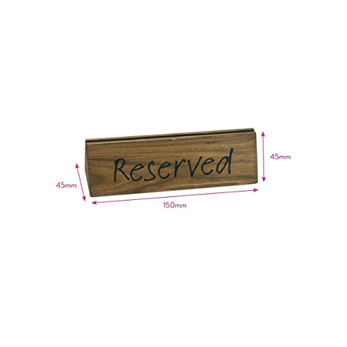 Reserved Sign, Dark Oak