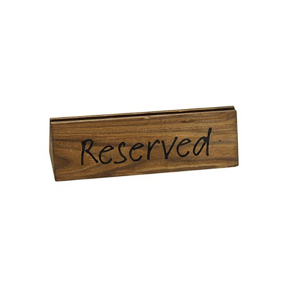 Reserved Sign, Dark Oak - Premium Home from Chabrias - Just £19.99! Shop now at Chabrias Ltd