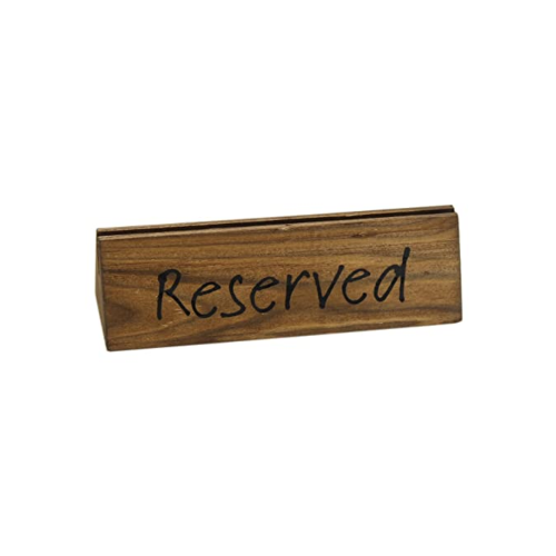 Reserved Sign, Dark Oak