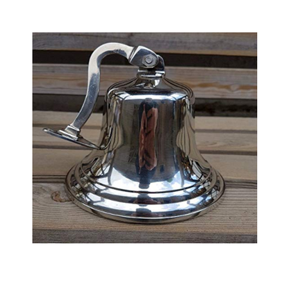 Ships Pub Wall Bell, 7” (178mm) Diameter Chrome - Premium Home from Chabrias Ltd - Just £19.99! Shop now at Chabrias Ltd