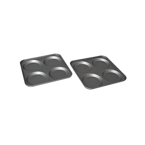 2X 4-Cup British Non-Stick Yorkshire Pudding Tray