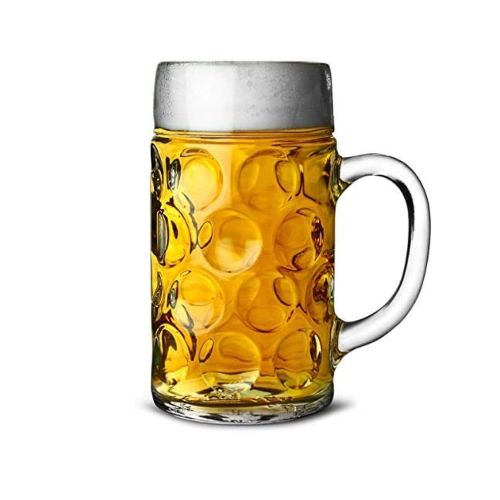 Beer Stein Glass, 2 Pints