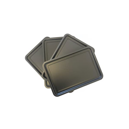 Chabrias Set of 4 Oven Baking Trays, 32 x 22 cm Double Non-Stick Coating, British Made - Premium Kitchen from Chabrias Ltd - Just £12.99! Shop now at Chabrias Ltd