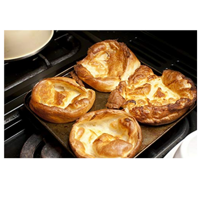 Samuel Groves 4 Cup Single Giant Yorkshire Pudding Oven Tray Non Stick Made in England - Premium Kitchen from Chabrias Ltd - Just £5.99! Shop now at Chabrias Ltd