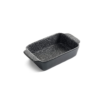 Non Stick ILAG Coating Black Silver Speckle Ceramic Roaster Casserole Dishes - Premium Kitchen from Chabrias Ltd - Just £9.95! Shop now at Chabrias Ltd