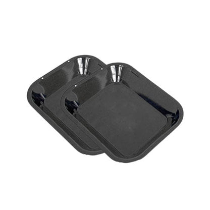 Samuel Groves 2X 28cm Vitreous Enamel Roasting Pan, Made in England by Chabrias LTD, Black, GBB047594/2 - Premium Home from Chabrias Ltd - Just £16.99! Shop now at Chabrias Ltd