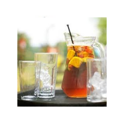 Glass Jug Summer Pitcher with Removable Ice Infuser - 2.5L / 80oz Capacity, Dishwasher Safe, Ideal for Pimms, Beer, Water, Juice, and Cocktails - Practical for Everyday Use and Special Occasions - Premium Kitchen from Chabrias Ltd - Just £12.99! Shop now at Chabrias Ltd