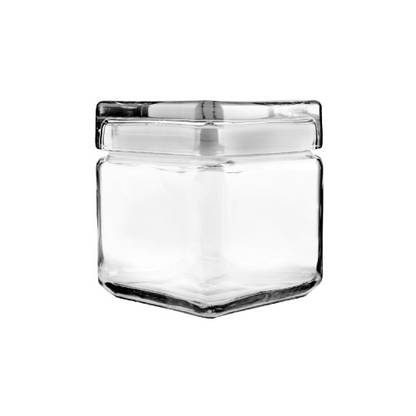 Set of 2 Anchor Hocking Storage Jars with Glass Lids