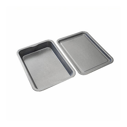 Large Roasting Tin & Baking Tray Set Non Stick Long Life Made in England - Premium Home from Chabrias Ltd - Just £14.99! Shop now at Chabrias Ltd