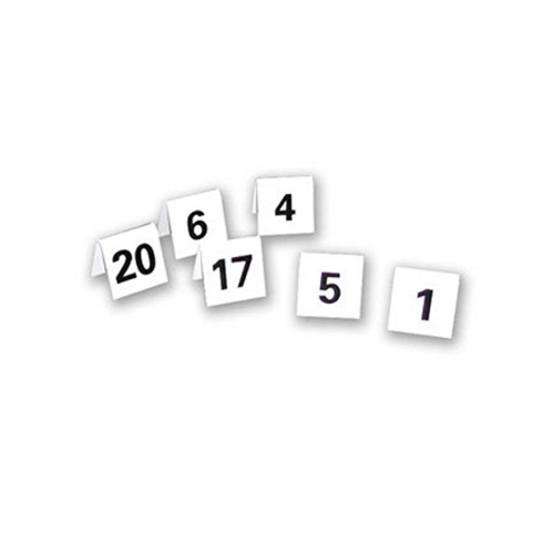 White Acrylic Tent Table Numbers 25-50 Marked on Both Sides ™ @ Chabrias Ltd - Premium Kitchen from Chabrias Ltd - Just £12.99! Shop now at Chabrias Ltd