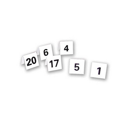 White Acrylic Tent Table Numbers 25-50 Marked on Both Sides ™ @ Chabrias Ltd - Premium Kitchen from Chabrias Ltd - Just £12.99! Shop now at Chabrias Ltd