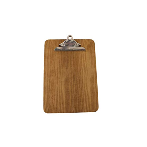 A4 Wooden Clipboard Menu Holder with Dark Oak finish (240mm x 340mm) by Chabrias Ltd - Premium Office Product from Chabrias Ltd - Just £7.85! Shop now at Chabrias Ltd