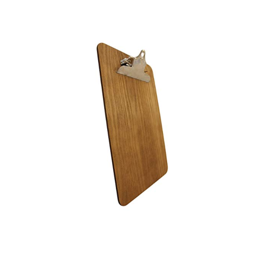 A4 Wooden Clipboard Menu Holder with Dark Oak finish (240mm x 340mm) by Chabrias Ltd - Premium Office Product from Chabrias Ltd - Just £7.85! Shop now at Chabrias Ltd