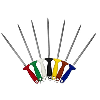 Chabrias Ltd Professional Sharpening Steel, 12" (300mm) - Premium Carbon Steel Honing Rod with Ergonomic Non-Slip Handle Knife Sharpener - Premium Kitchen from Chabrias Ltd - Just £9.49! Shop now at Chabrias Ltd