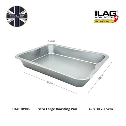 Chabrias Professional Silver Non Stick Bakeware with ILAG Ultimate Coating UK Made - Premium Kitchen from Chabrias Ltd - Just £9.99! Shop now at Chabrias Ltd