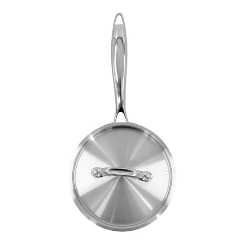 Chabrias Ltd Stainless Steel Chef Pan 10"/26cm Frying Pan Non Stick Cooking Pan Tri-Ply Compatible with All Heat Sources Inc Induction PFOA-Free British Made - Premium Kitchen from Chabrias Ltd - Just £42.74! Shop now at Chabrias Ltd