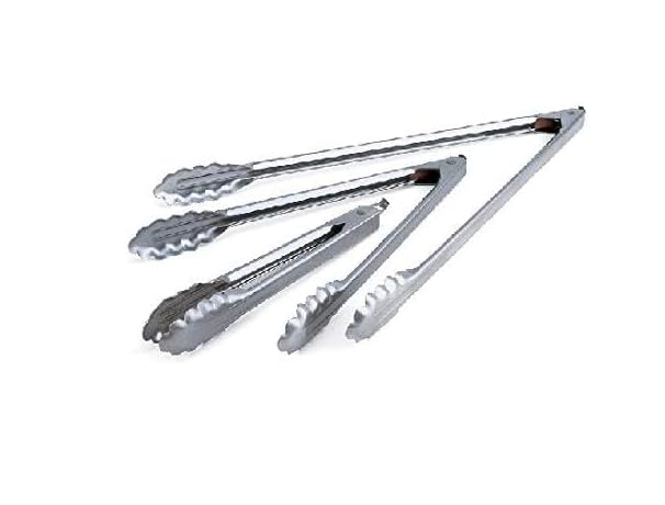 Chabrias Barbeque Tongs,Lockable Metal Tongs, Kitchen Salad Serving BBQ Buffet Clip Stainless Steel Utensils - Premium Kitchen from Chabrias Ltd - Just £6.64! Shop now at Chabrias Ltd