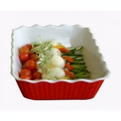 Tulip Deli Bistro SAN Crock Salad Bowl Party Serving Dish Food Display Plate - Premium Kitchen from Chabrias Ltd - Just £5.99! Shop now at Chabrias Ltd