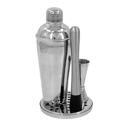 Premium Stainless Steel Cocktail Set, Shaker, Cocktail Bar Tray, Thimble Set, Cocktail Set, Measuring Set, Shot Meaures, Bar Spirit Measures - Premium Home from Chabrias Ltd - Just £18.04! Shop now at Chabrias Ltd