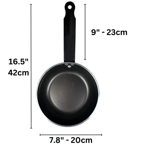 Chabrias Professional Heavy Duty Non Stick Frying Pan 4mm Aluminium - Black/Silver Made in England - Premium Kitchen from Chabrias Ltd - Just £12.99! Shop now at Chabrias Ltd