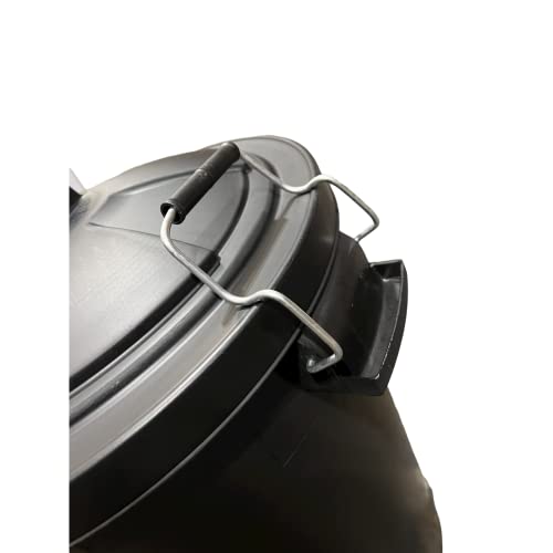 85 Litre Extra Large Heavy Duty Black Clip Bin Dustbin Recycling Bin Waste Bin - Premium BISS from Chabrias Ltd - Just £24.99! Shop now at Chabrias Ltd