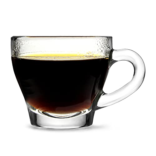 Borgonovo Taza Ischia Espresso Glass 2.8oz / 80ml - Small Italian Coffee Glasses for Espresso Shots - Premium Home from Chabrias Ltd - Just £9.99! Shop now at Chabrias Ltd