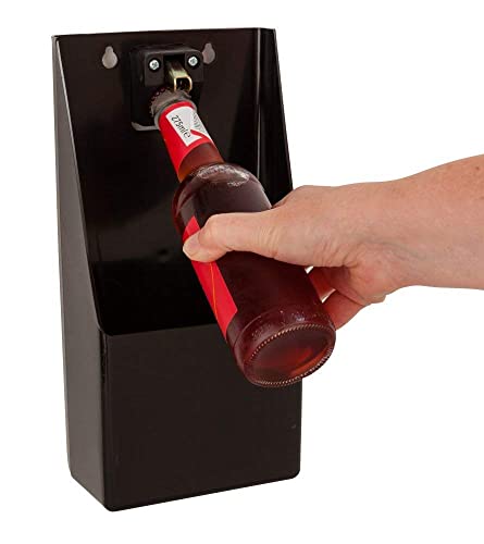 Chabrias Ltd Pub Bar Stand-Up/Wall Mounted Bottle Opener and Catcher UK Made 100% Recycled Plastic - Premium Kitchen from Chabrias Ltd - Just £16.49! Shop now at Chabrias Ltd