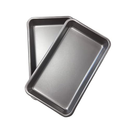 2X 33cm Baking Oven Roasting Trays, Superior Double Coated Non Stick, Made in England - Premium Kitchen from Chabrias Ltd - Just £12.99! Shop now at Chabrias Ltd