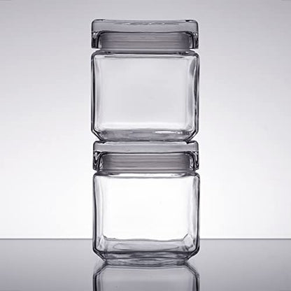 Anchor Hocking Stackable Storage Jar 1.0L Annealed Glass 85587R - Premium Home from Chabrias Ltd - Just £13.99! Shop now at Chabrias Ltd