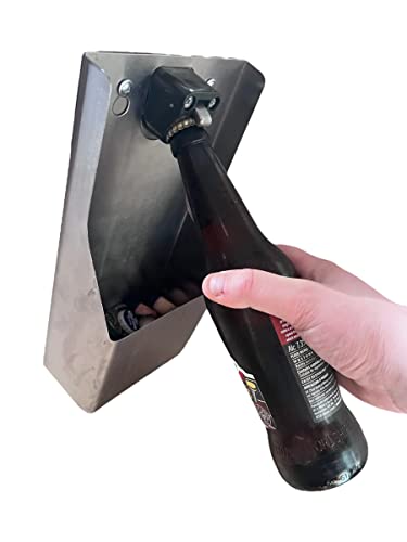 Pub Bar Stand-Up Stainless Steel Wall Mounted Cork Catcher & Bottle Opener - Premium Kitchen from Chabrias Ltd - Just £9.99! Shop now at Chabrias Ltd