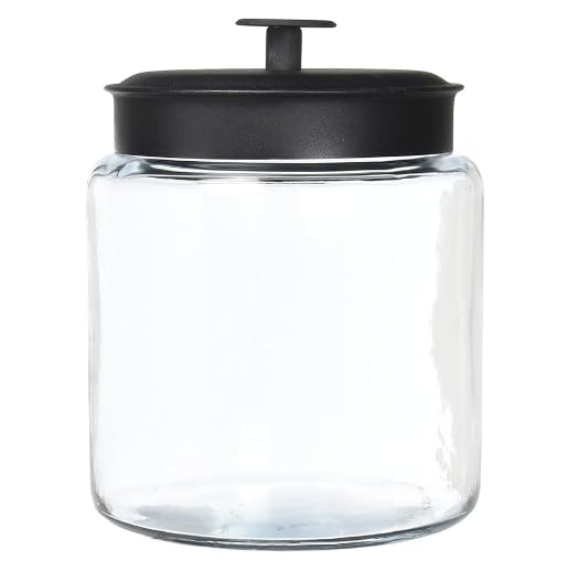 Chabrias Ltd Glass Jar with Metal Black Lid and Handle - Stylish Storage Solution - Premium Home from Chabrias Ltd - Just £17.09! Shop now at Chabrias Ltd