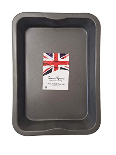 XL 43cm Roasting Turkey Baking Tin Tray Superior Double Coated Non Stick Made in England by Chabrias LTD - Premium Kitchen from Chabrias Ltd - Just £11.49! Shop now at Chabrias Ltd