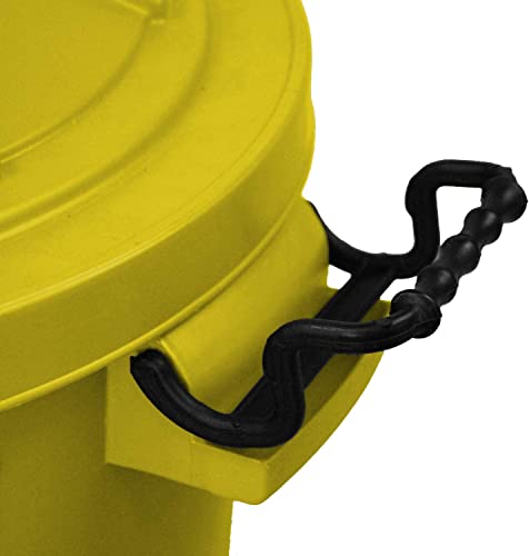 85 Litre Extra Large Heavy Duty Yellow Clip Bin Dustbin Recycling Bin Waste Bin - Premium BISS from Chabrias Ltd - Just £39.99! Shop now at Chabrias Ltd