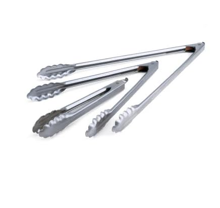 Chabrias Barbeque Tongs,Lockable Metal Tongs, Kitchen Salad Serving BBQ Buffet Clip Stainless Steel Utensils - Premium Kitchen from Chabrias Ltd - Just £6.64! Shop now at Chabrias Ltd