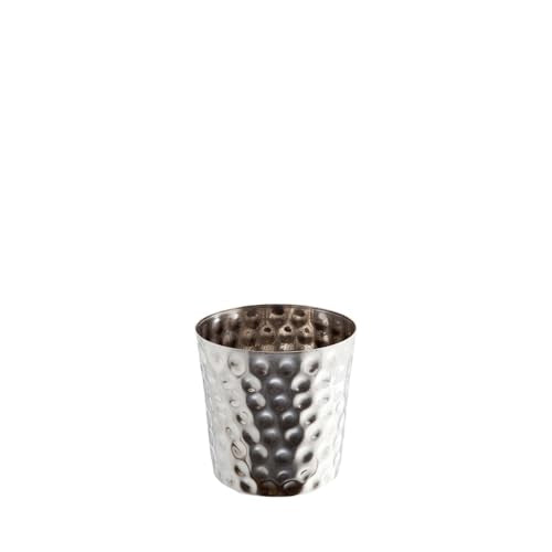 Chabrias Ltd Chip Cup Plain Stainless Steel - Set of 12 (8x8cm) - Elegant and Durable Food Serving Pot Snack Serving Cups - Premium Kitchen from Chabrias Ltd - Just £49.99! Shop now at Chabrias Ltd